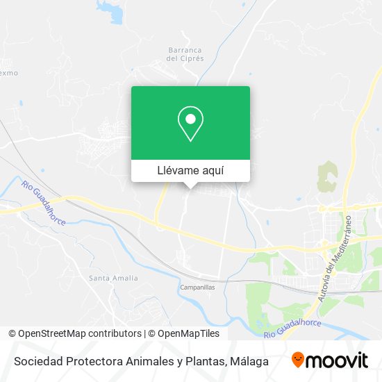 Mapa Sociedad Protectora Animales y Plantas