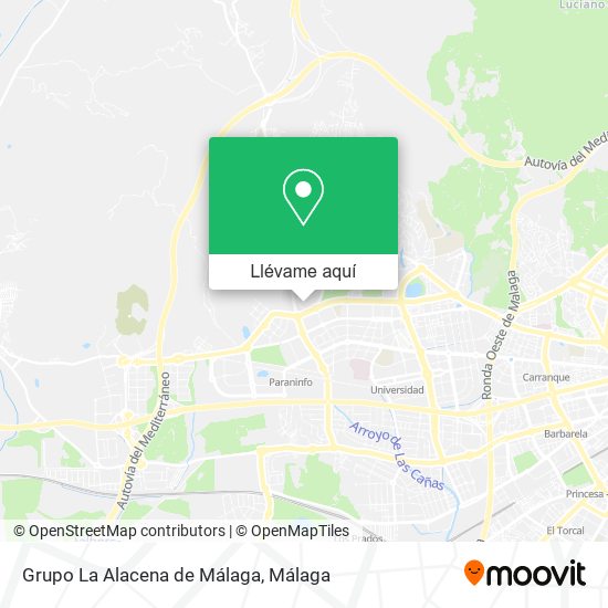 Mapa Grupo La Alacena de Málaga