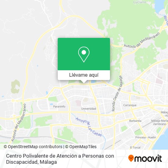 Mapa Centro Polivalente de Atención a Personas con Discapacidad