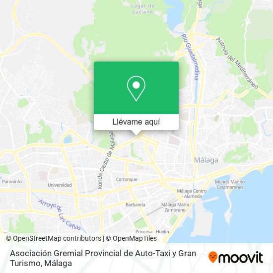 Mapa Asociación Gremial Provincial de Auto-Taxi y Gran Turismo