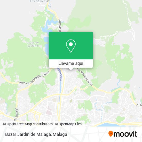 Mapa Bazar Jardín de Malaga