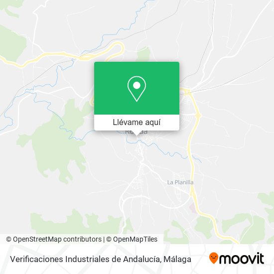 Mapa Verificaciones Industriales de Andalucía
