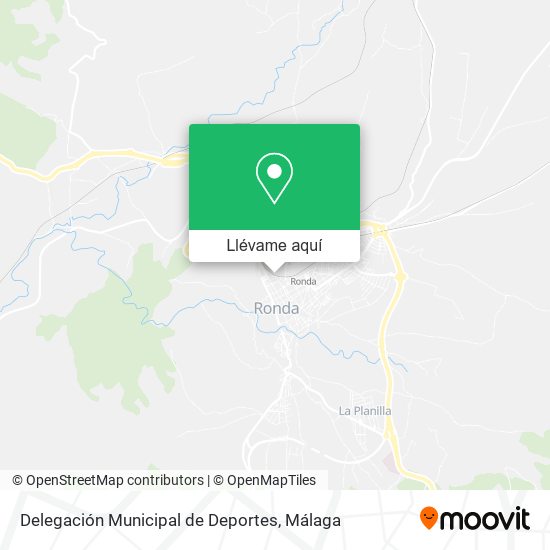 Mapa Delegación Municipal de Deportes
