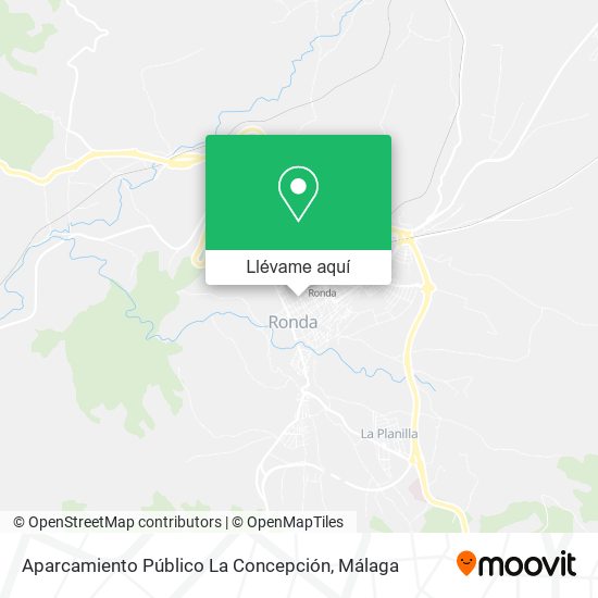Mapa Aparcamiento Público La Concepción
