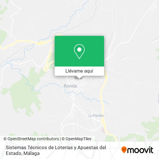 Mapa Sistemas Técnicos de Loterías y Apuestas del Estado