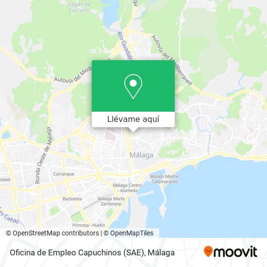 Mapa Oficina de Empleo Capuchinos (SAE)