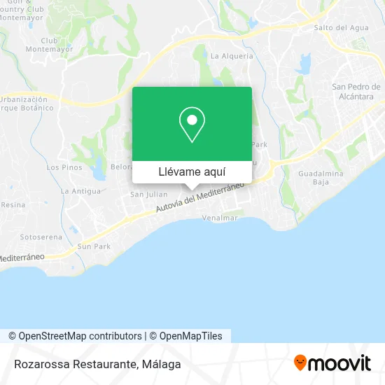 Mapa Rozarossa Restaurante