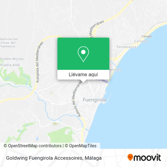 Mapa Goldwing Fuengirola Accessoires