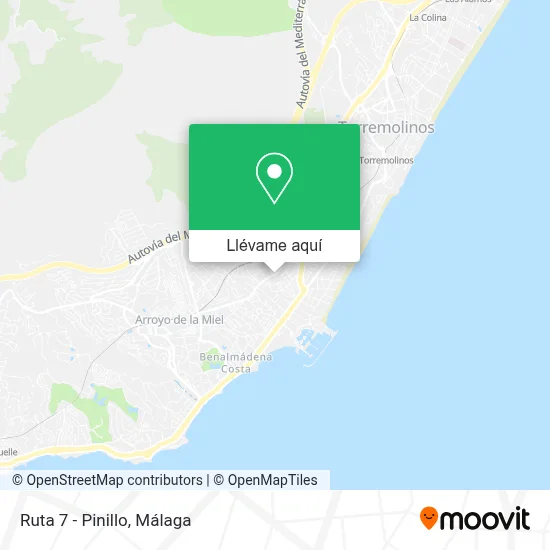 Mapa Ruta 7 - Pinillo