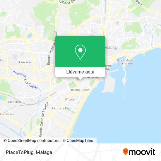 Mapa PlaceToPlug