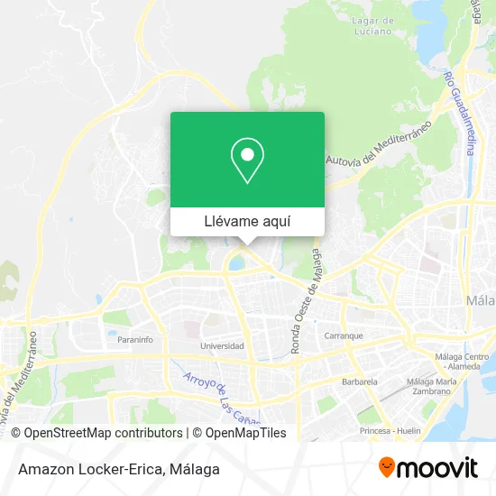 Mapa Amazon Locker-Erica