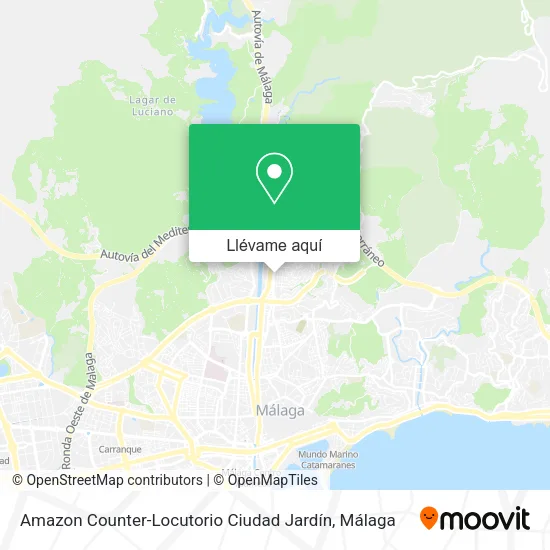 Mapa Amazon Counter-Locutorio Ciudad Jardín
