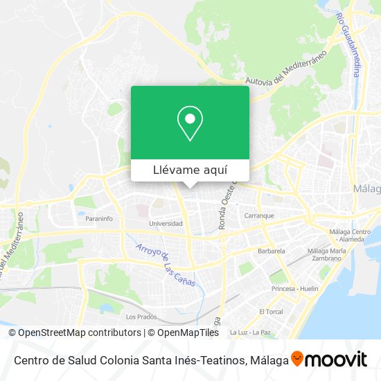 Mapa Centro de Salud Colonia Santa Inés-Teatinos