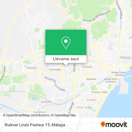 Mapa Bulevar Louis Pasteur 15