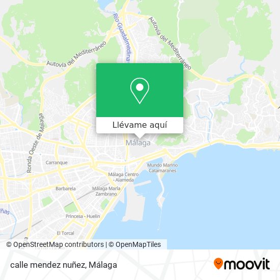 Mapa calle mendez nuñez