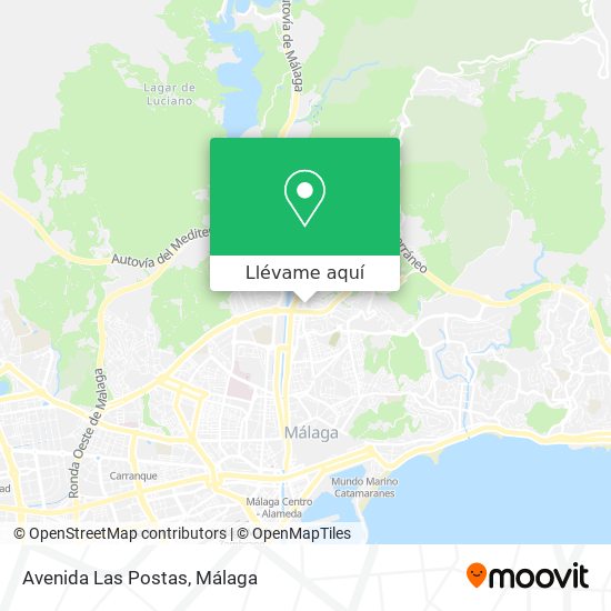 Mapa Avenida Las Postas