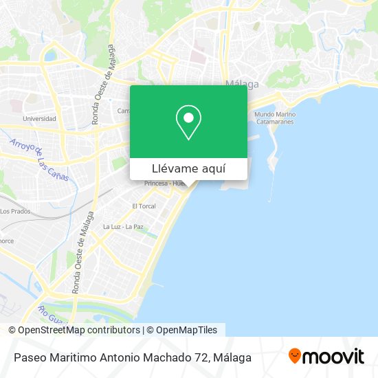 Mapa Paseo Maritimo Antonio Machado 72