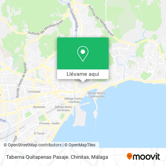 Mapa Taberna Quitapenas Pasaje. Chinitas