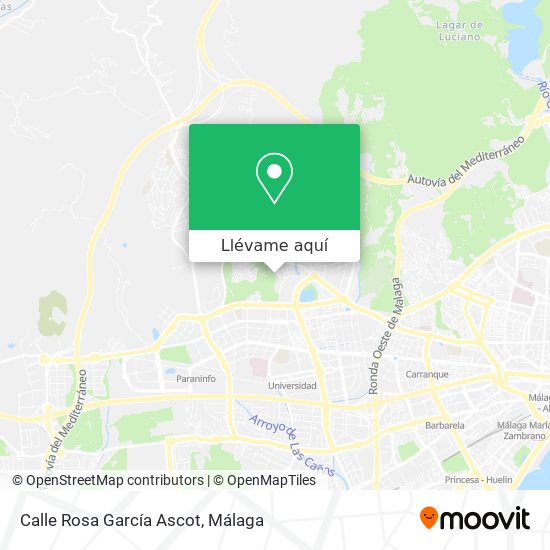 Mapa Calle Rosa García Ascot