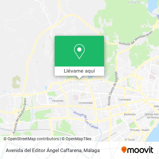 Mapa Avenida del Editor Ángel Caffarena