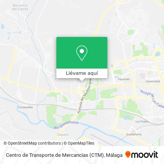 Mapa Centro de Transporte de Mercancías (CTM)