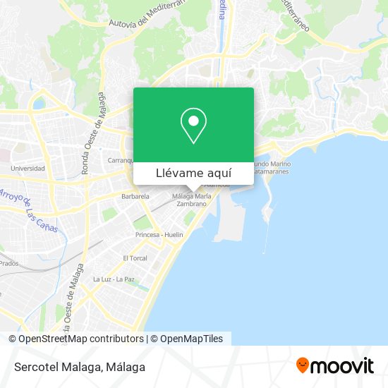 Mapa Sercotel Malaga