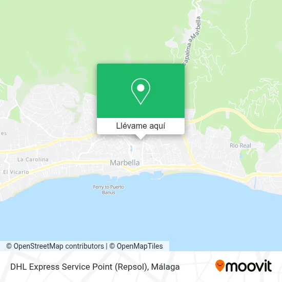 Mapa DHL Express Service Point (Repsol)