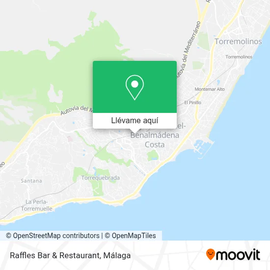 Mapa Raffles Bar & Restaurant