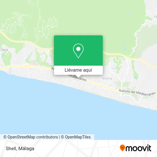 Mapa Shell