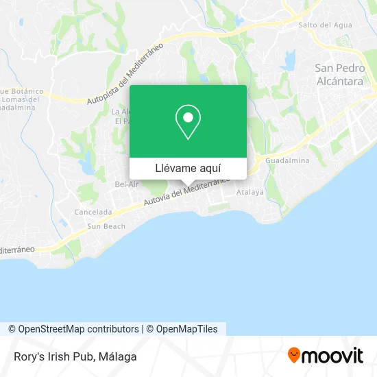Mapa Rory's Irish Pub