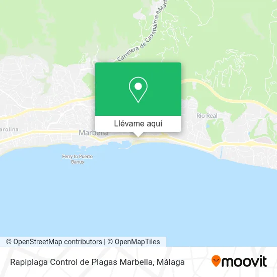 Mapa Rapiplaga Control de Plagas Marbella