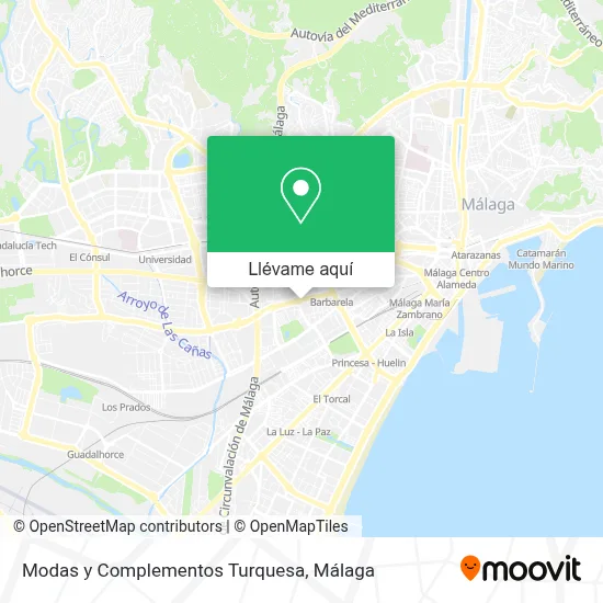 Mapa Modas y Complementos Turquesa
