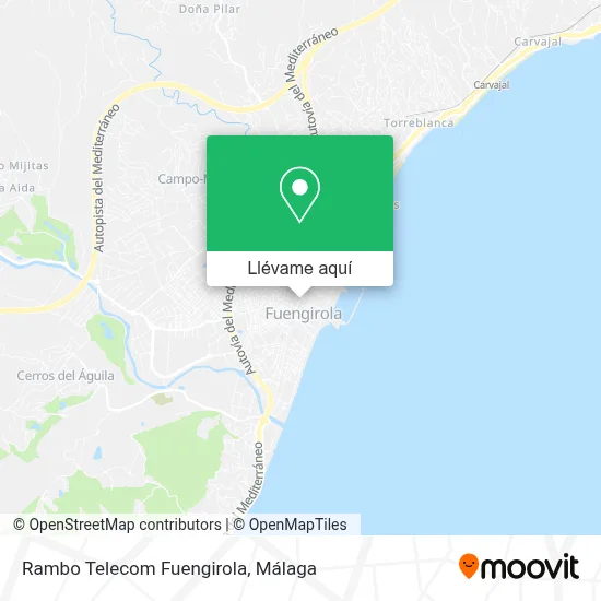 Mapa Rambo Telecom Fuengirola