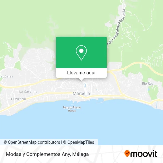 Mapa Modas y Complementos Any