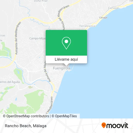Mapa Rancho Beach