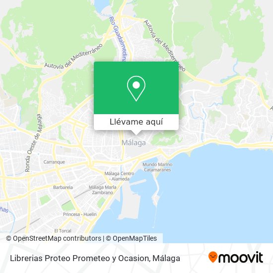 Mapa Librerias Proteo Prometeo y Ocasion