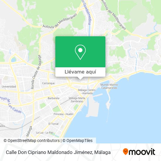 Mapa Calle Don Cipriano Maldonado Jiménez