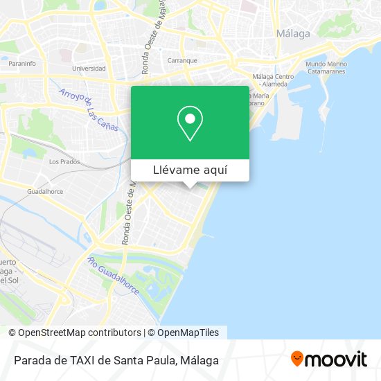 Mapa Parada de TAXI de Santa Paula