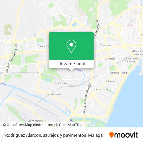Mapa Rodríguez Alarcón, azulejos y pavimentos