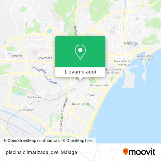 Mapa piscina climatizada jove