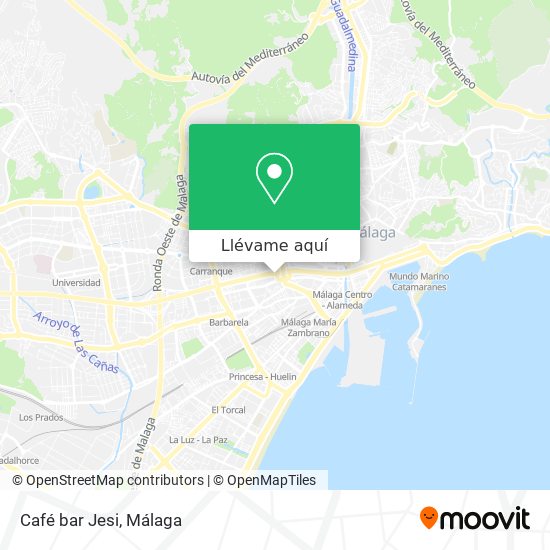 Mapa Café bar Jesi