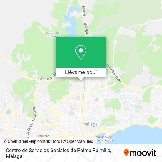 Mapa Centro de Servicios Sociales de Palma Palmilla
