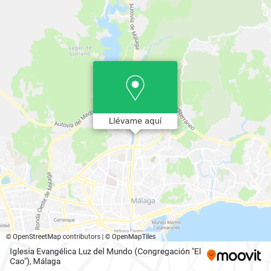 Mapa Iglesia Evangélica Luz del Mundo (Congregación "El Cao")