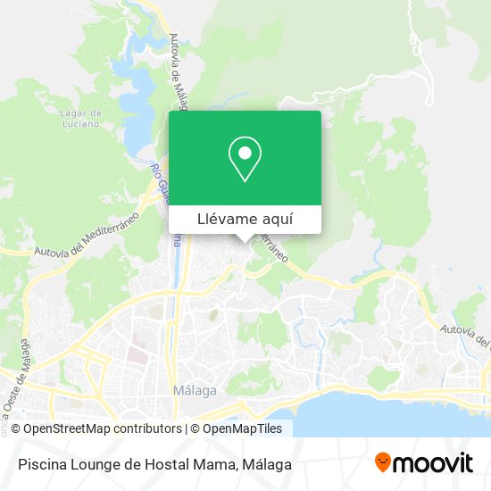 Mapa Piscina Lounge de Hostal Mama
