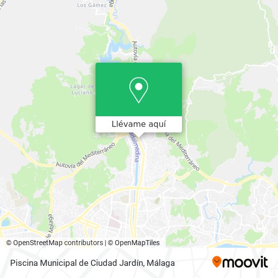 Mapa Piscina Municipal de Ciudad Jardín