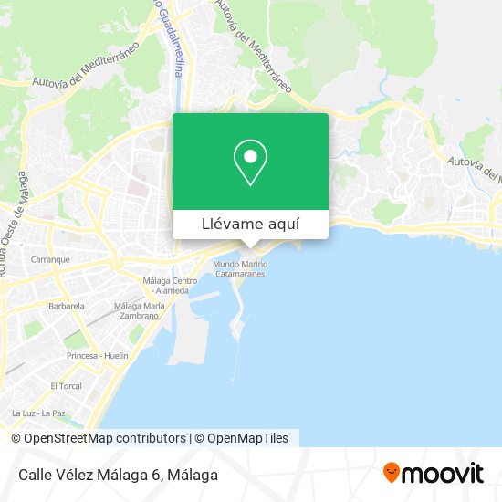 Mapa Calle Vélez Málaga 6