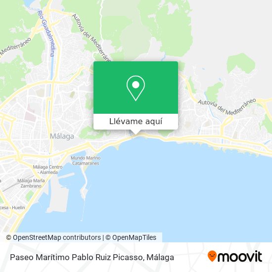 Mapa Paseo Marítimo Pablo Ruiz Picasso
