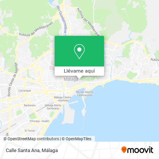 Mapa Calle Santa Ana