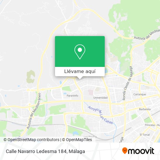 Mapa Calle Navarro Ledesma 184