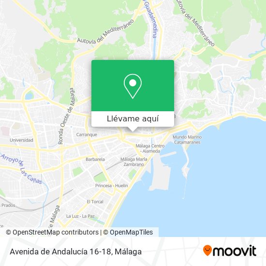 Mapa Avenida de Andalucía 16-18